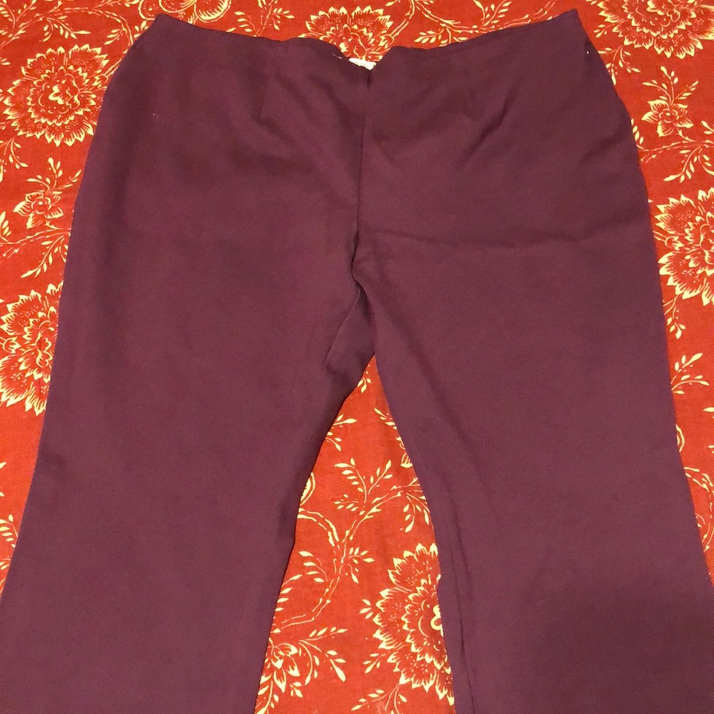 Purple pull On pants